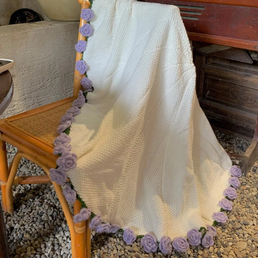 Rose Bouquet Crochet Blanket