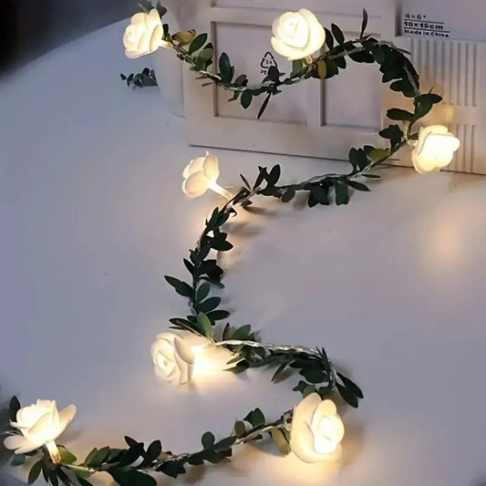The Roselight Garland – Warm Floral Ambience