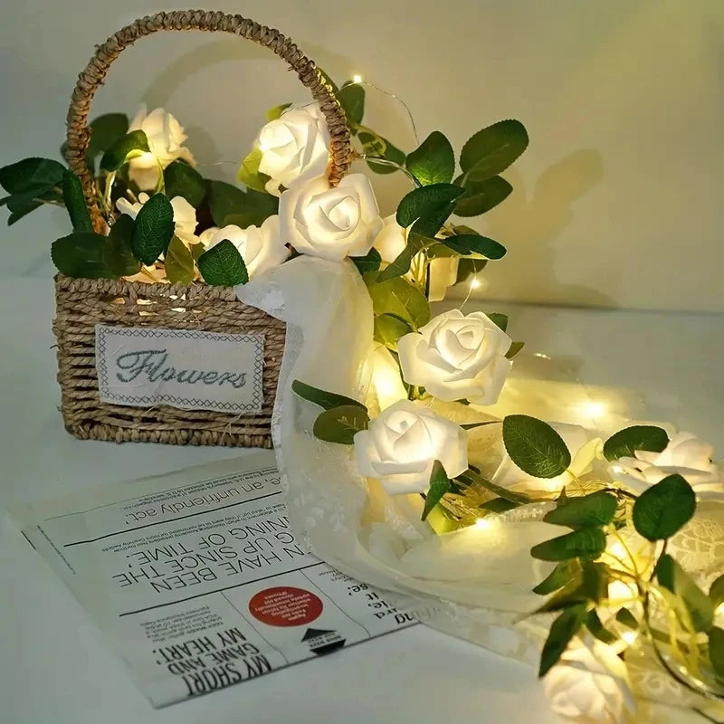 The Roselight Garland – Warm Floral Ambience