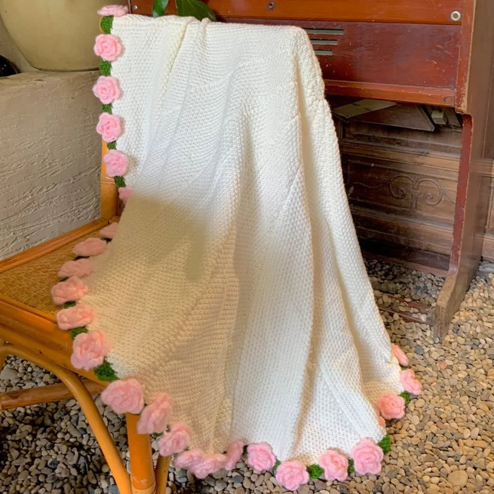Rose Bouquet Crochet Blanket