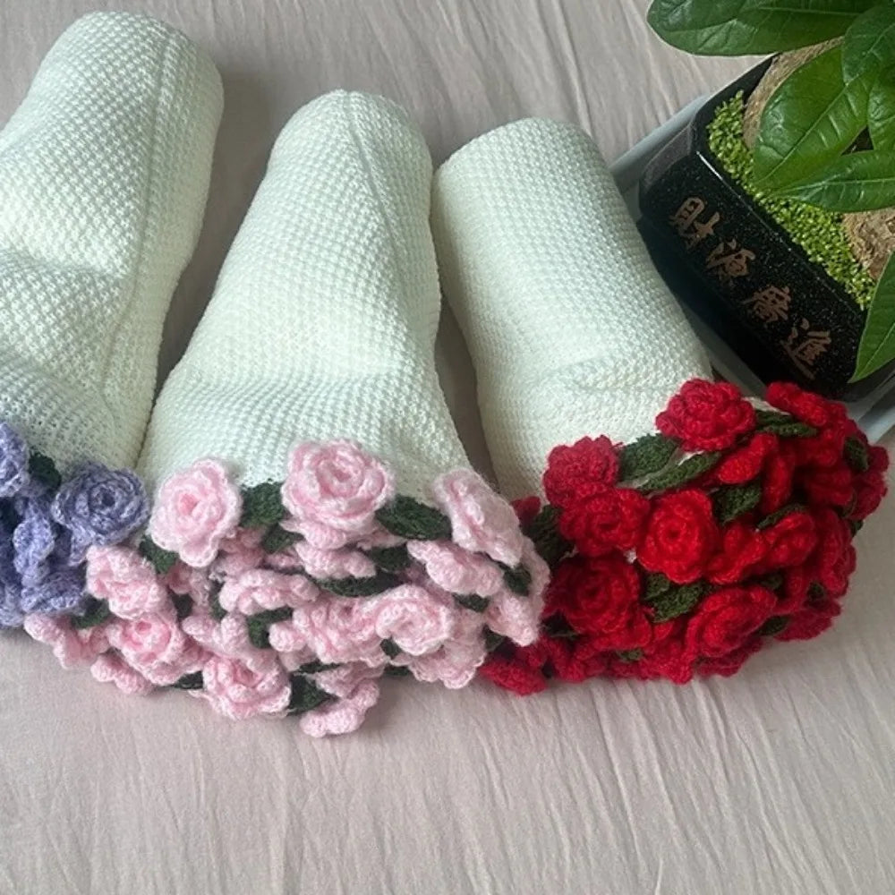 Rose Bouquet Crochet Blanket