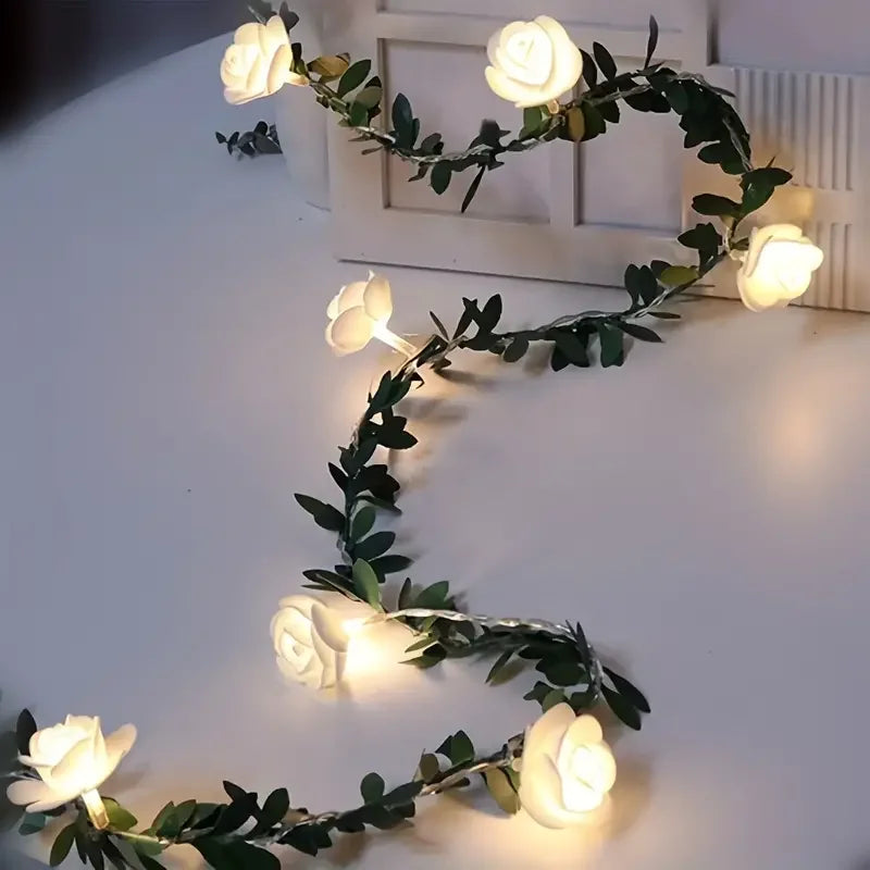 The Roselight Garland – Warm Floral Ambience