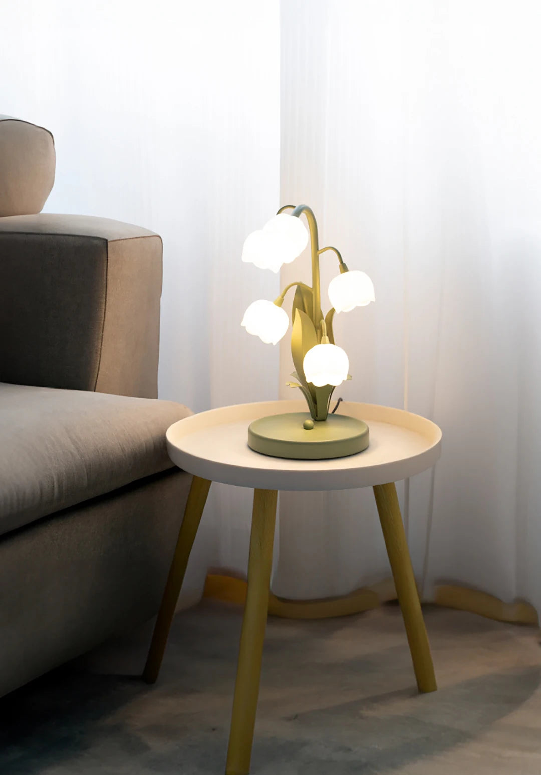 Lily of the Valley Table Lamp – Artistic Floral Ambient Light