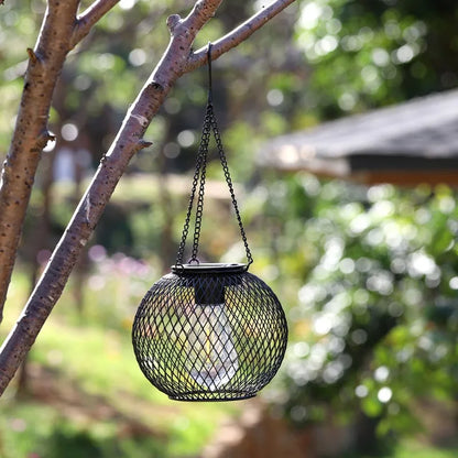 Enchanted Garden Solar Lantern – Light Metal Décor