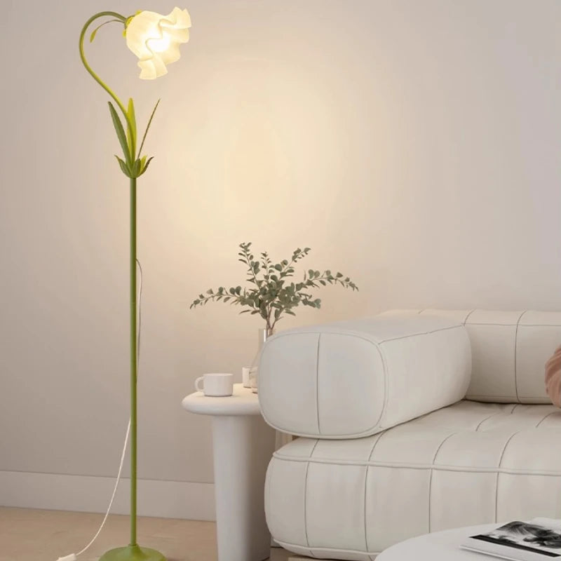 American Pastoral Flower Floor Lamp