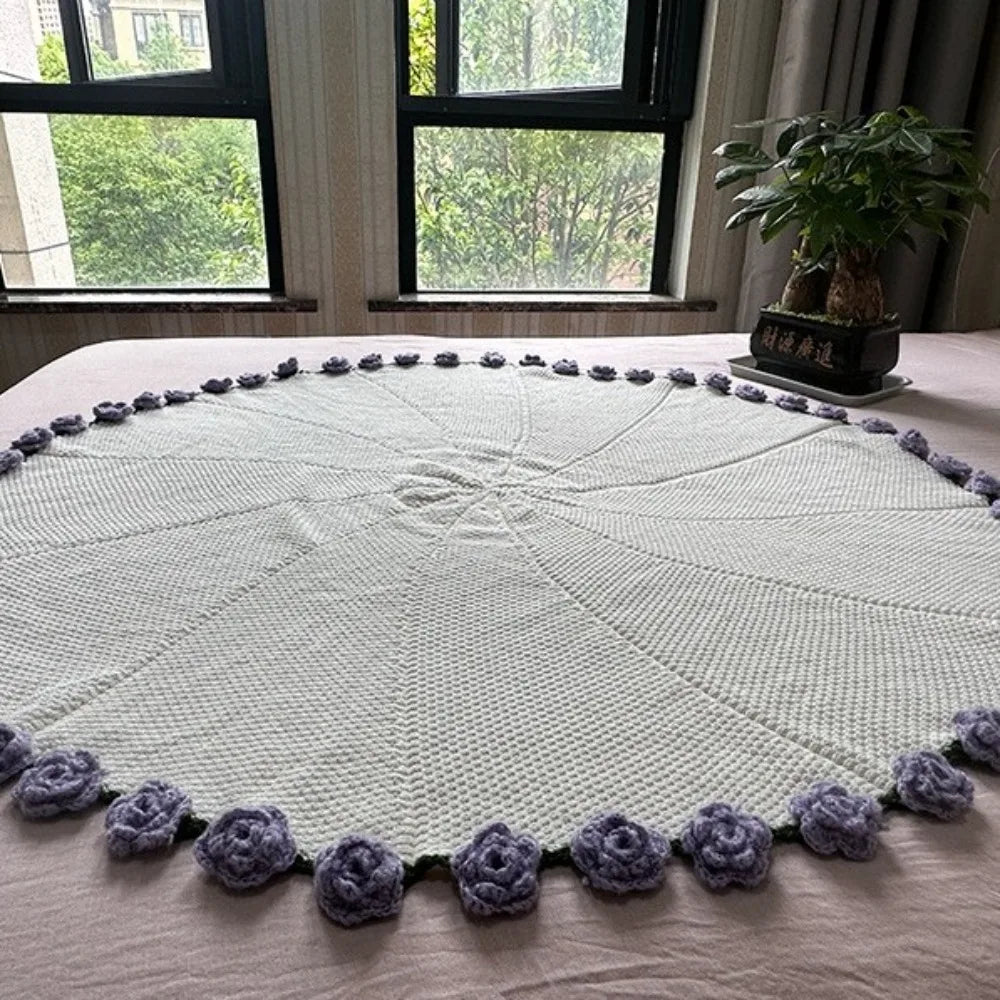 Rose Bouquet Crochet Blanket