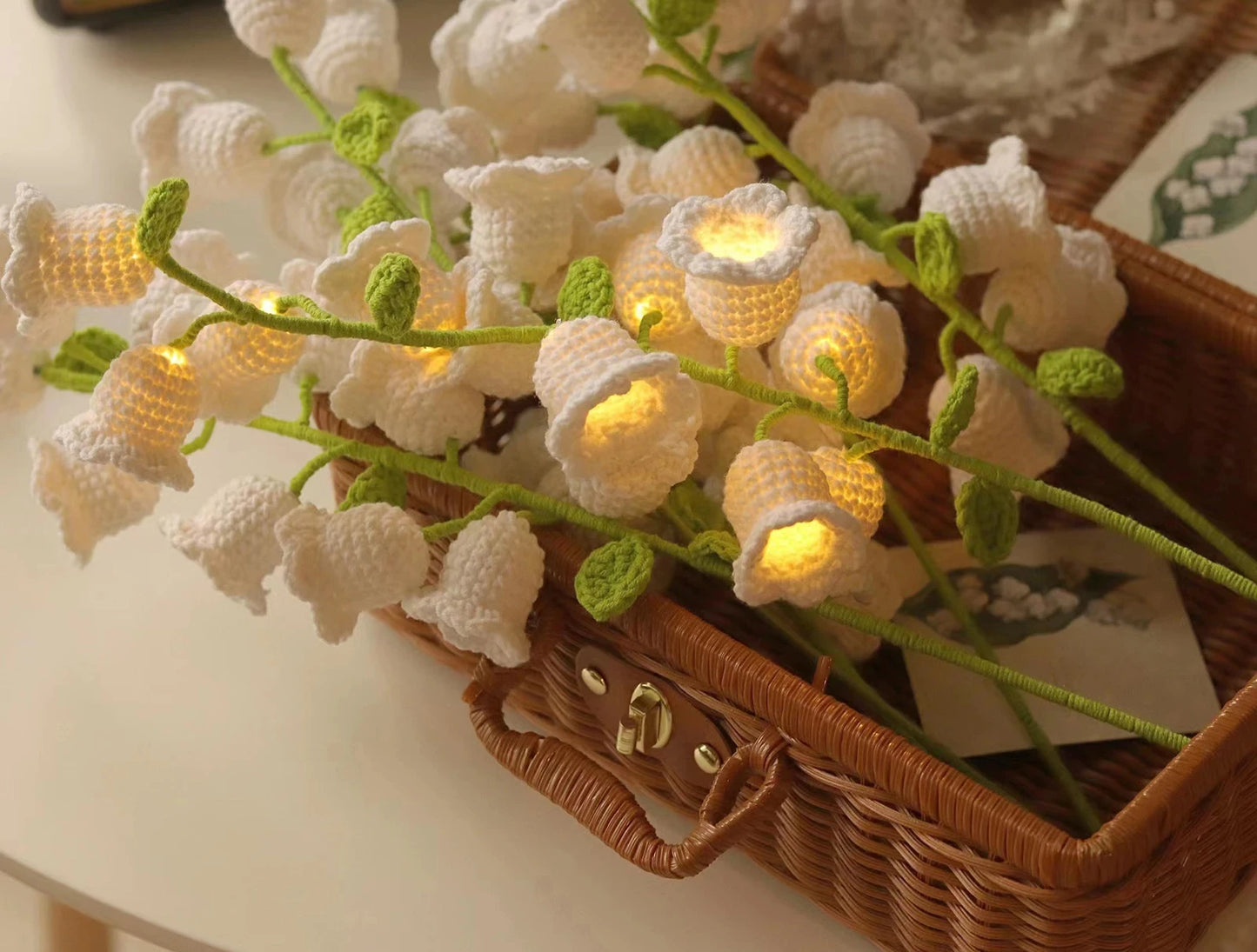 Lily of the Valley Crochet Light Bouquet