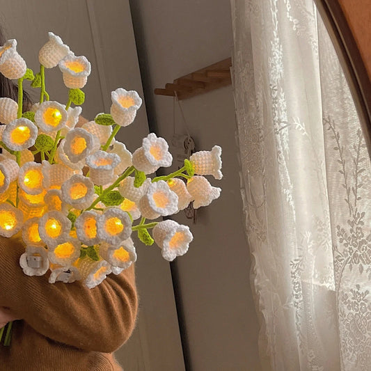Lily of the Valley Crochet Light Bouquet