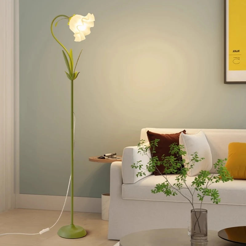 American Pastoral Flower Floor Lamp