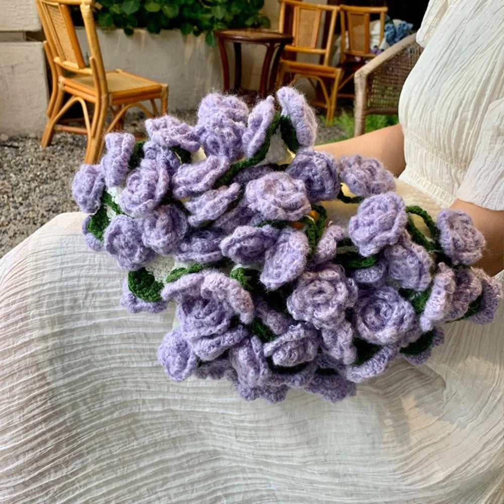 Rose Bouquet Crochet Blanket