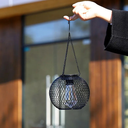 Enchanted Garden Solar Lantern – Light Metal Décor